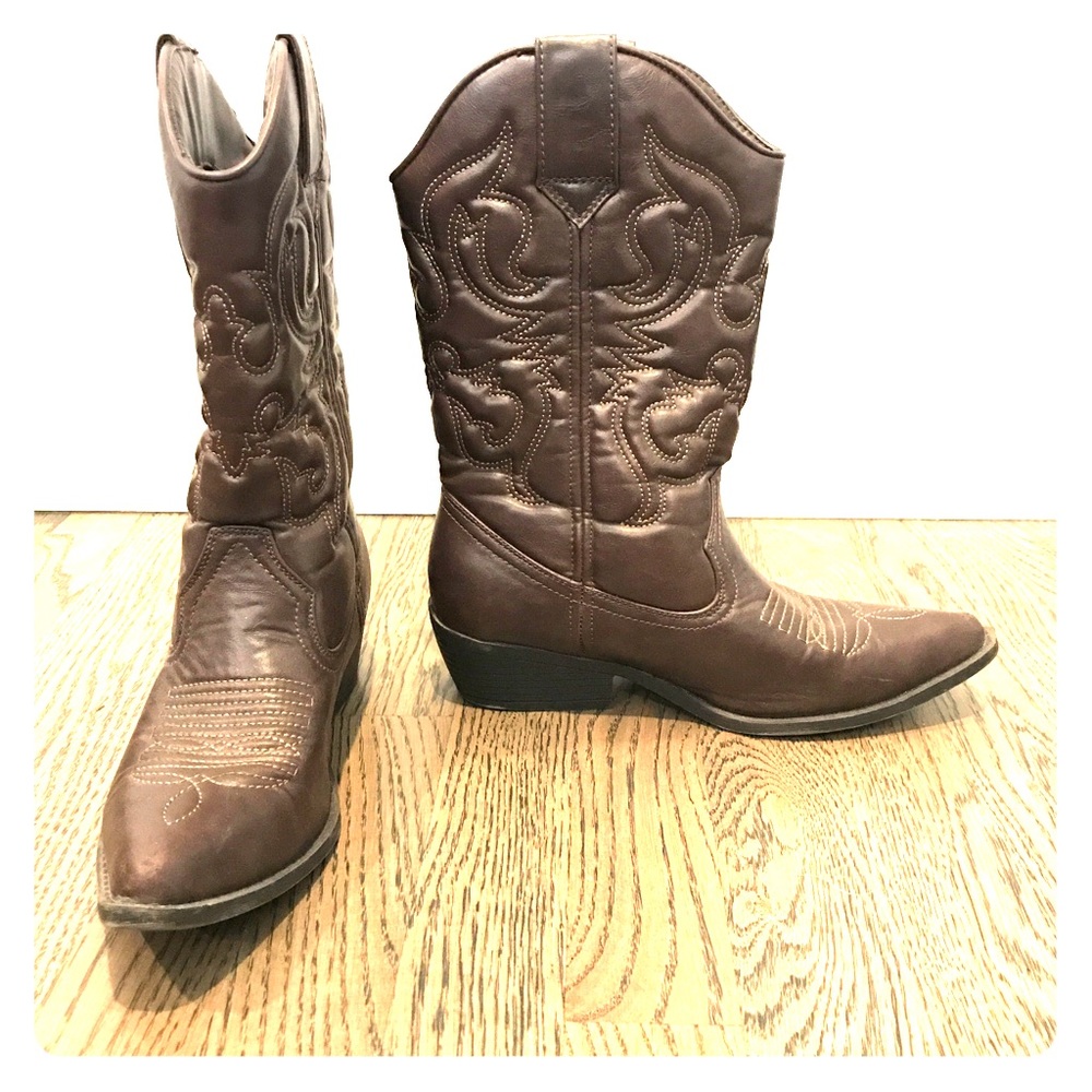 Cowboy Boots - Vegan Leather